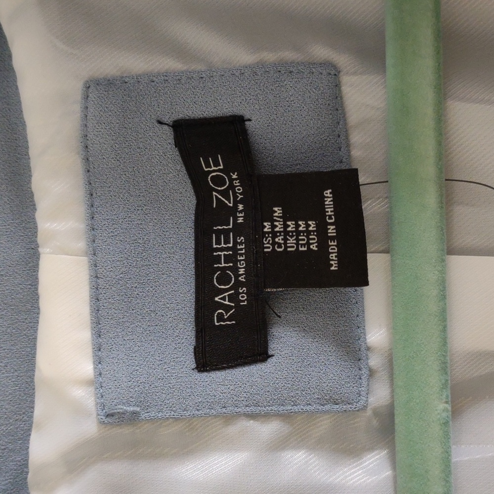Rachel Zoe light blue lined blazer